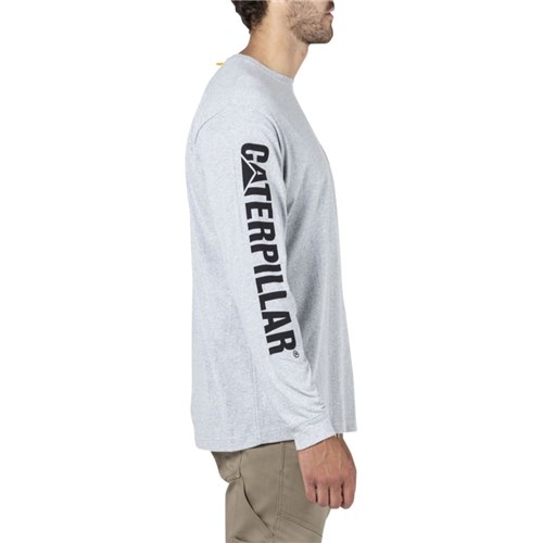 Grey long sleeve work shirt